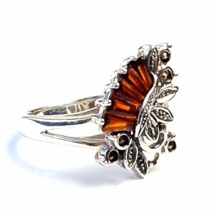 COPY - Sterling silver marcasite ring size 7